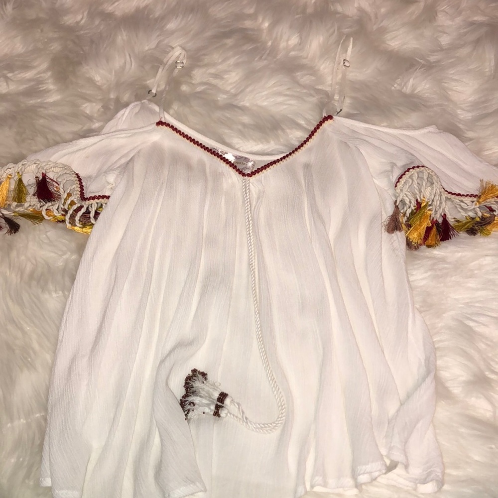 off the shoulder boho top